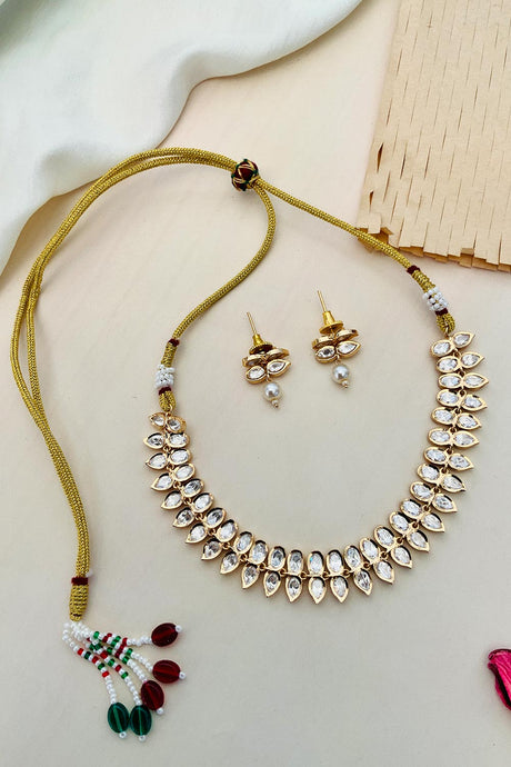 Sophisticated Gold Plated Antique Necklace