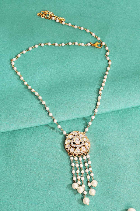 Gold Plated Kundan Polki Necklace