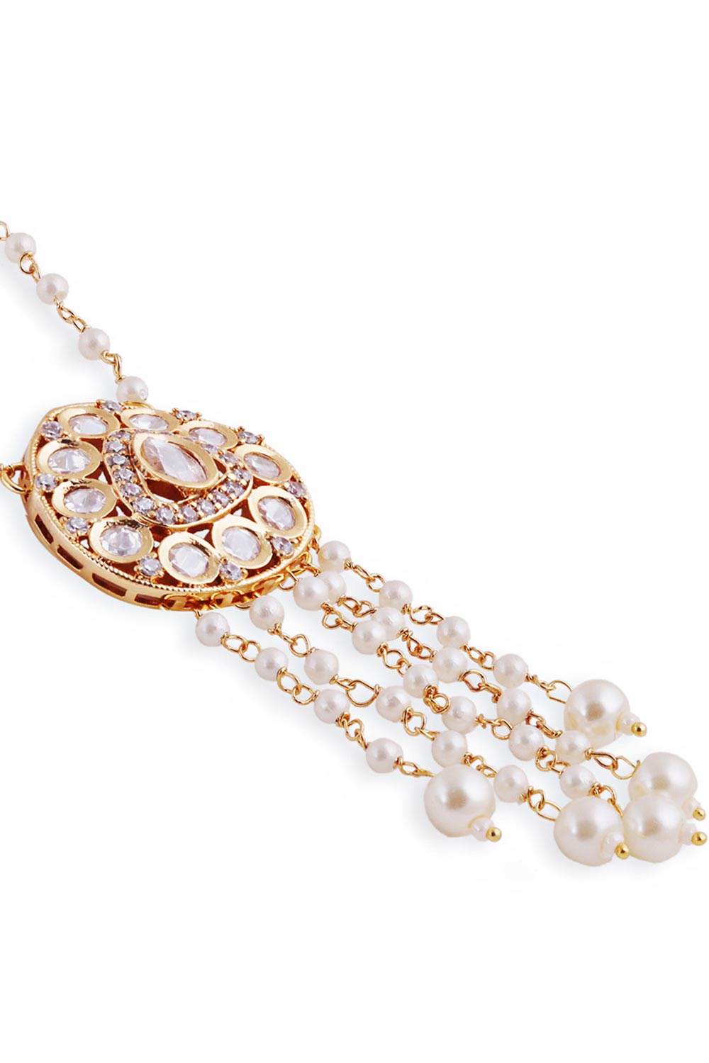 Gold Plated Kundan Polki Necklace