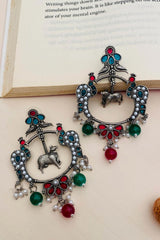 Enthralling German Silver Earrings