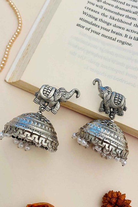 Graceful High Quality German Silver Earrings