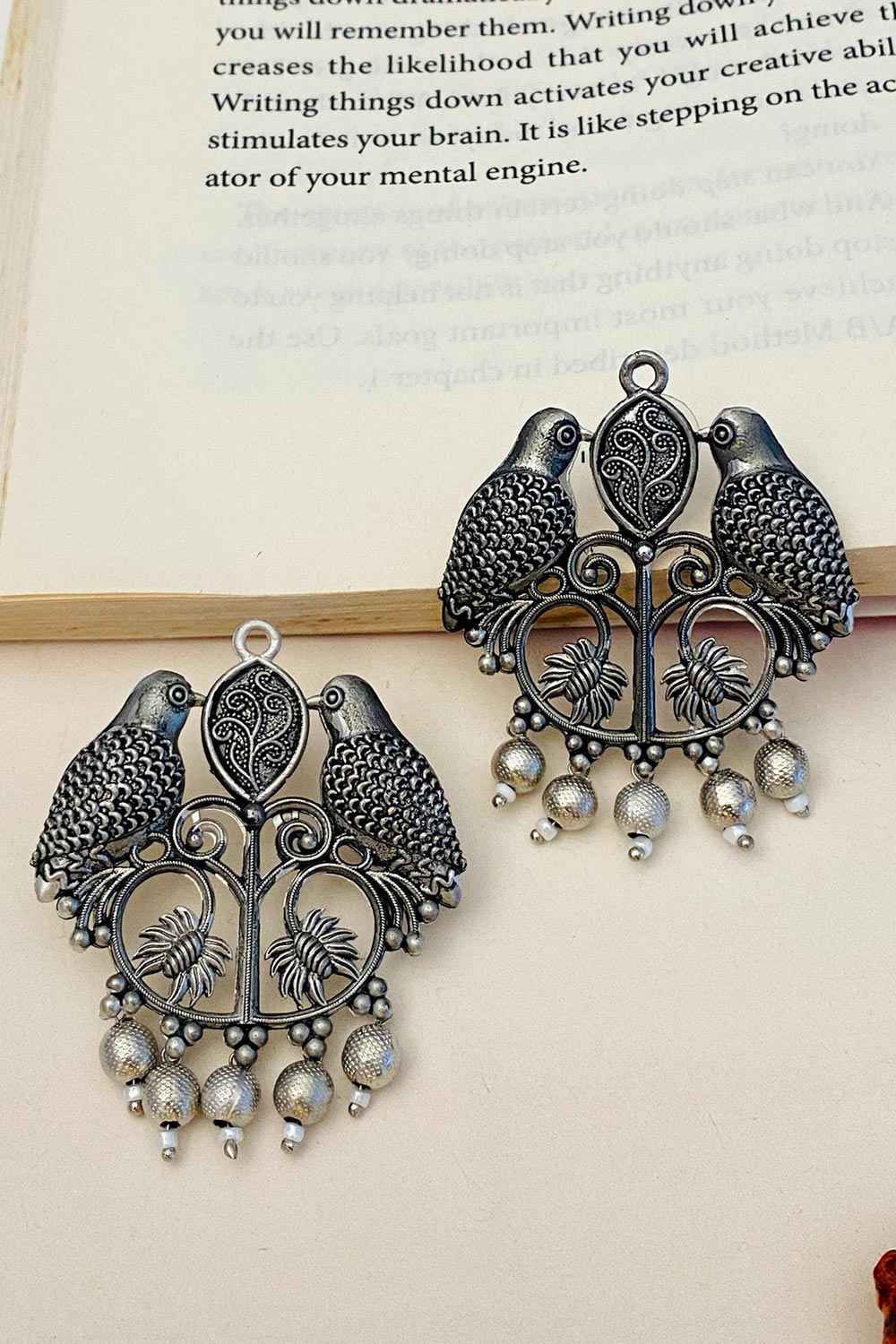 High-Quality Ornamental German Silver Earring