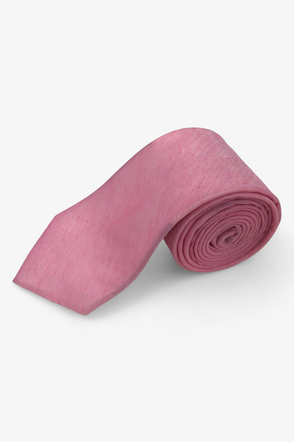 Tia Light Pink Ethnic Plain Silk Light Pink Tie