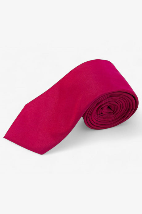 Meena Pink Ethnic Plain Silk Pink Tie