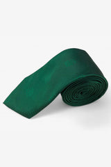 Imralda Green Ethnic Motif Silk Dark Green Tie