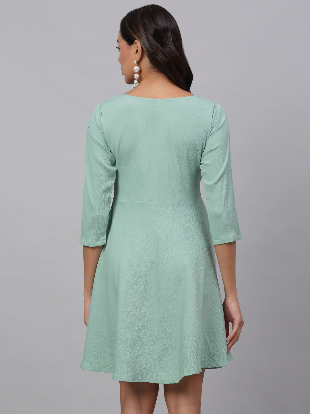 Women's Green A-Line Dress
