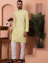 Green Viscose Sequin Embroidered Kurta Pajama Set