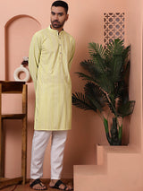 Green Viscose Sequin Embroidered Kurta Pajama Set