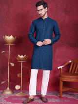 Sequins Chikankari Kurta With Pajama