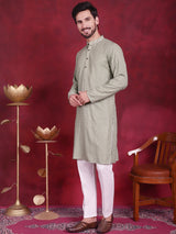 Sequins Chikankari Kurta With Pajama