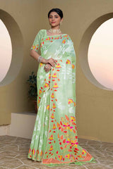 Multi-Color Woven Cotton Saree