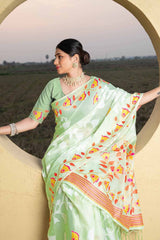 Multi-Color Woven Cotton Saree