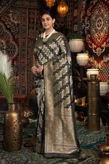 Black Zari Banarasi Saree