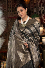 Black Zari Banarasi Saree