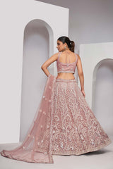 Chiku Soft Net Embroidered Lehenga Set