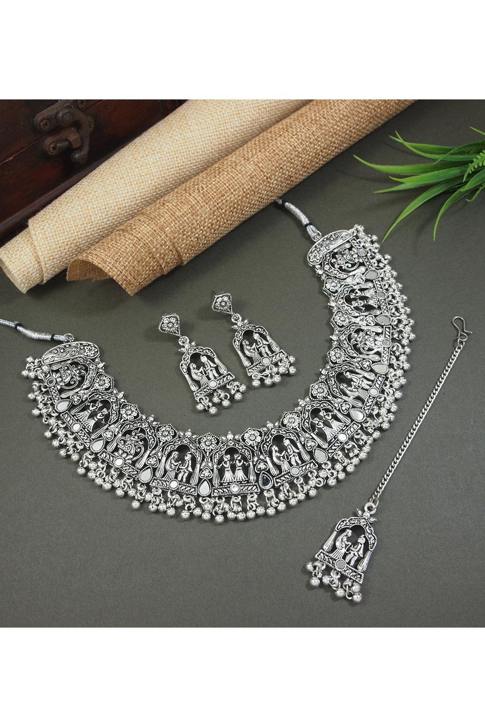 Silver Alloy Jewellery Set