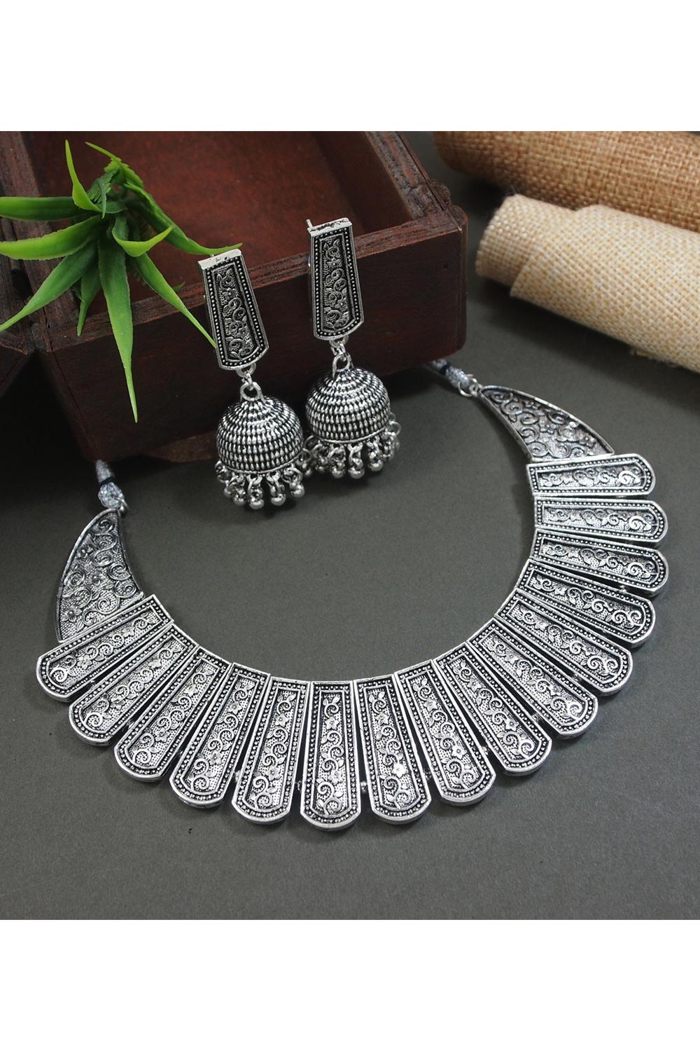 Silver Alloy Jewellery Set