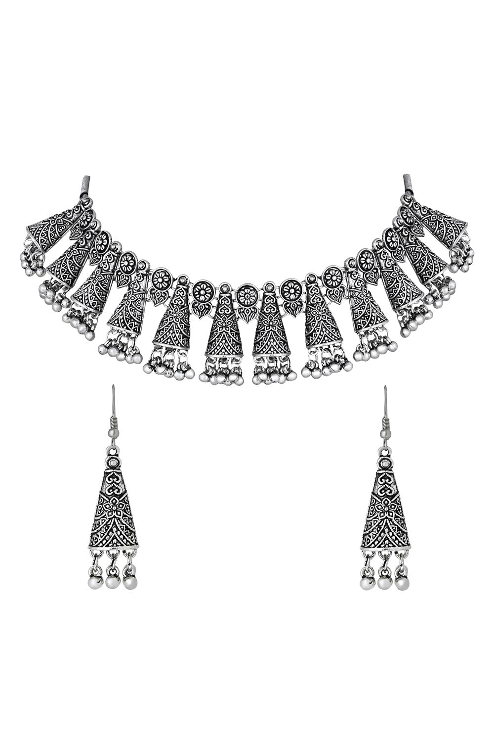 Silver Alloy Jewellery Set