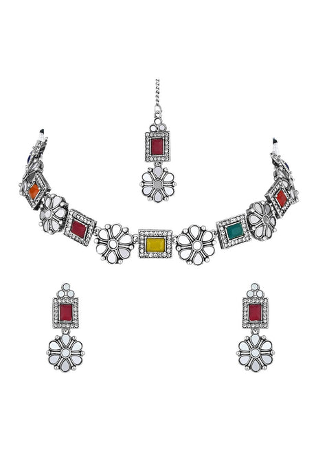 Silver Alloy Jewellery Set