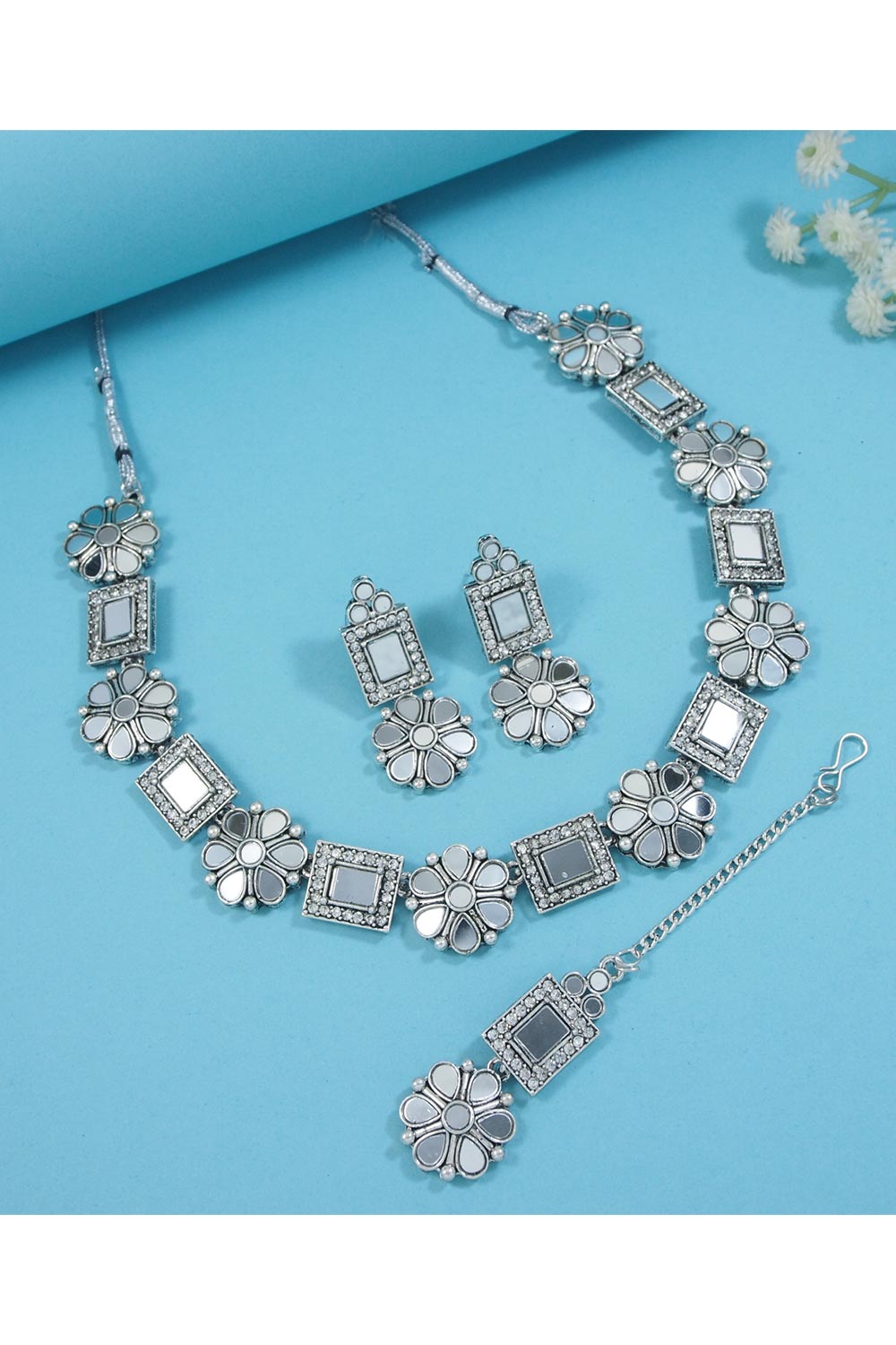 Silver Alloy Jewellery Set