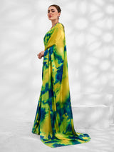 Multi-Color Georgette Printed Saree