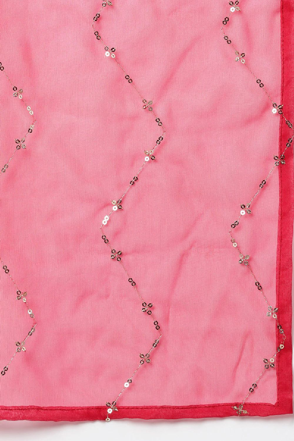 Pink Viscose Rayon Embroidered Leheriya Printed Kurta Pant With Dupatta