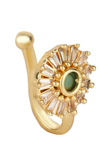 Green Alloy Nose Ring