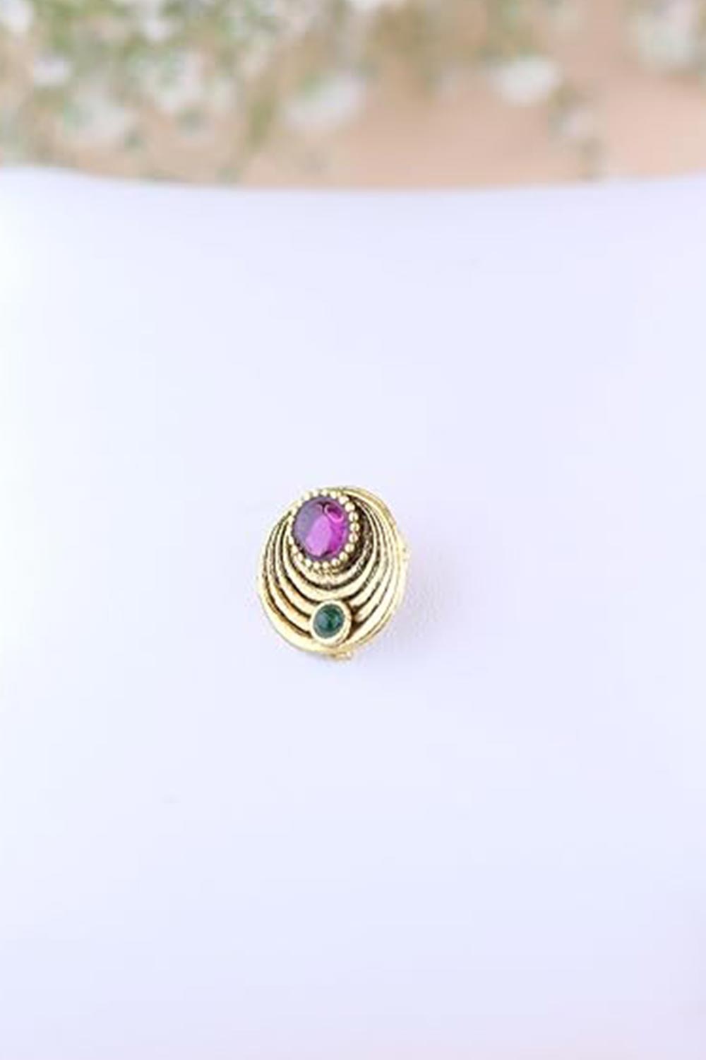 Rani Pink Alloy Nose Ring