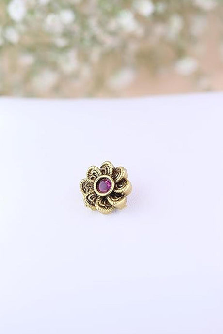 Rani Pink Alloy Nose Ring