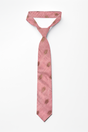 Buy Tia Light Pink Ethnic Gold Motif Silk Light Pink Tie Online