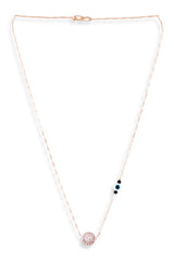 Rose Gold Evil Eye Necklace Chain