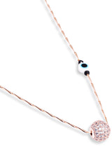 Rose Gold Evil Eye Necklace Chain