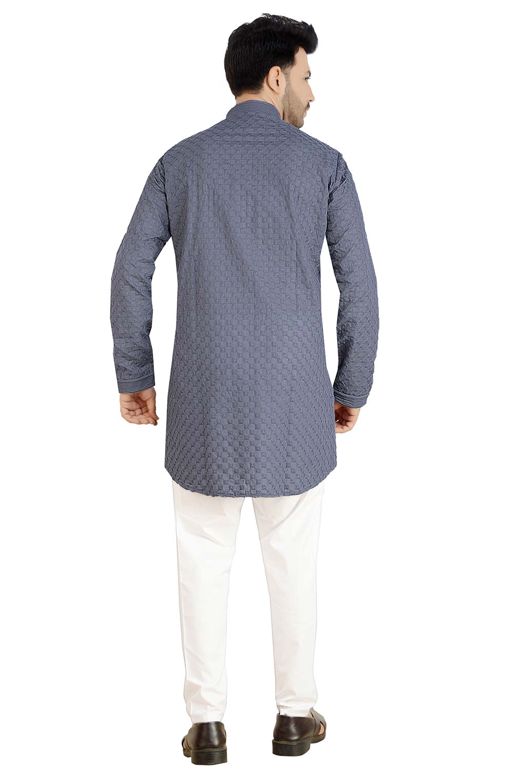 Grey Cotton Kurta Pant