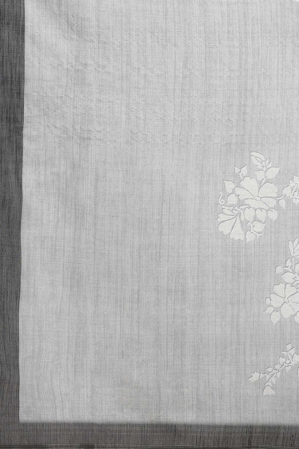 Brown Cotton Zari Tissue Printed Saree