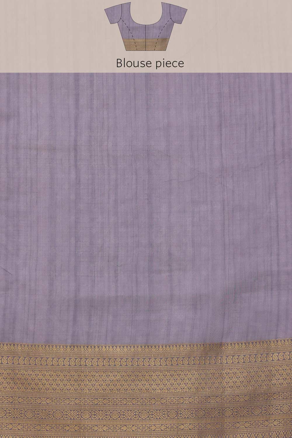 Lavender Kota Doria Silk Embroidery Saree