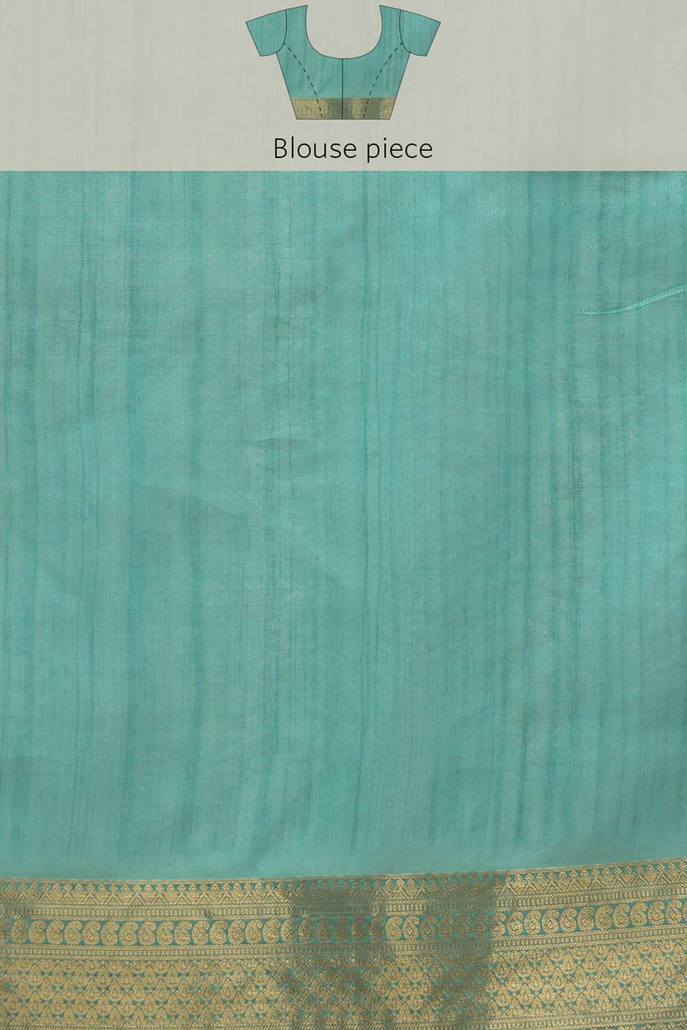 Teal Kota Doria Silk Embroidery Saree