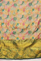 Multicolor Pure Silk Woven Design Banarasi Saree