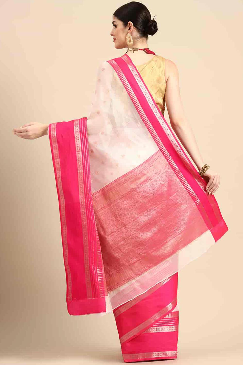 Banarasi Kota Silk Kasavu Saree