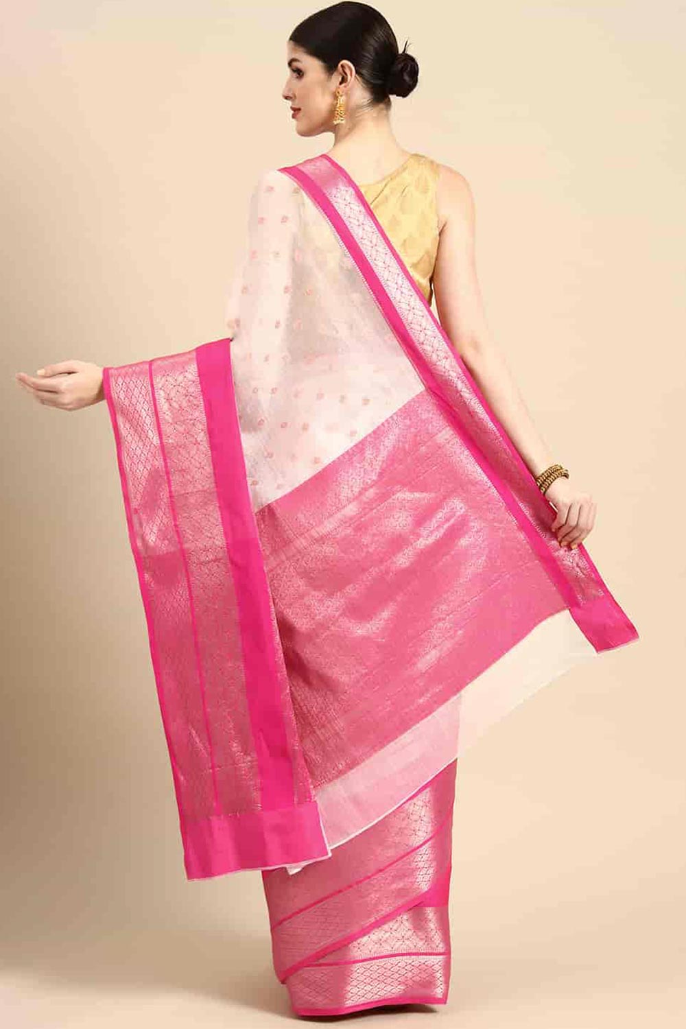 Banarasi Kota Silk Kasavu Saree