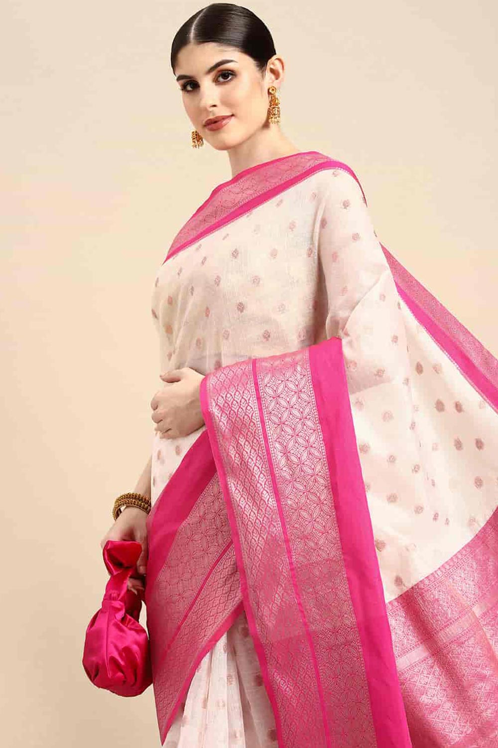 Banarasi Kota Silk Kasavu Saree