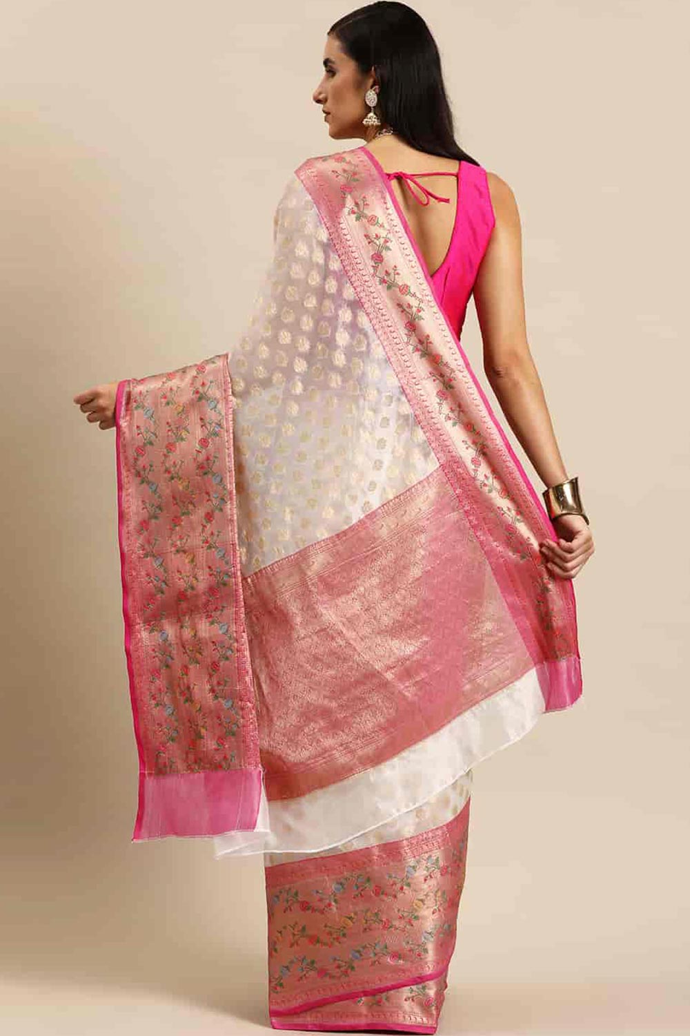 Banarasi Kota Silk Kasavu Saree