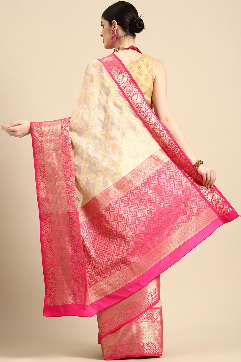 Banarasi Kota Silk Kasavu Saree