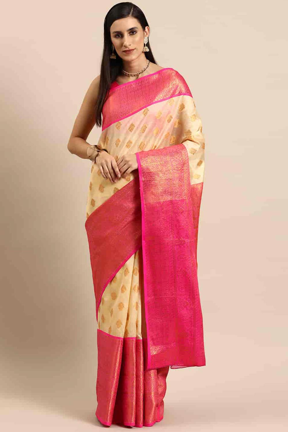 Banarasi Kota Silk Kasavu Saree