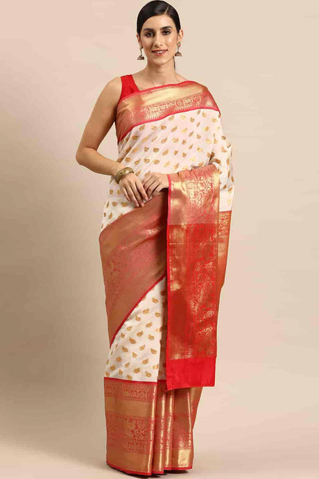 Banarasi Kota Silk Kasavu Saree