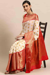 Banarasi Kota Silk Kasavu Saree