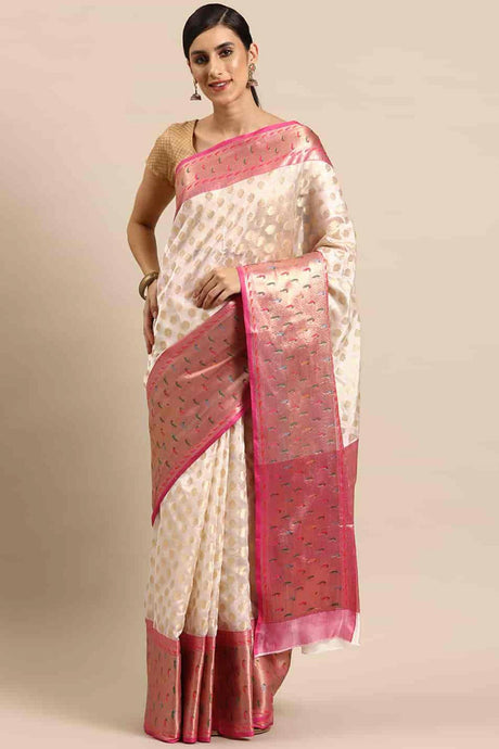 Banarasi Kota Silk Kasavu Saree