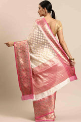 Banarasi Kota Silk Kasavu Saree