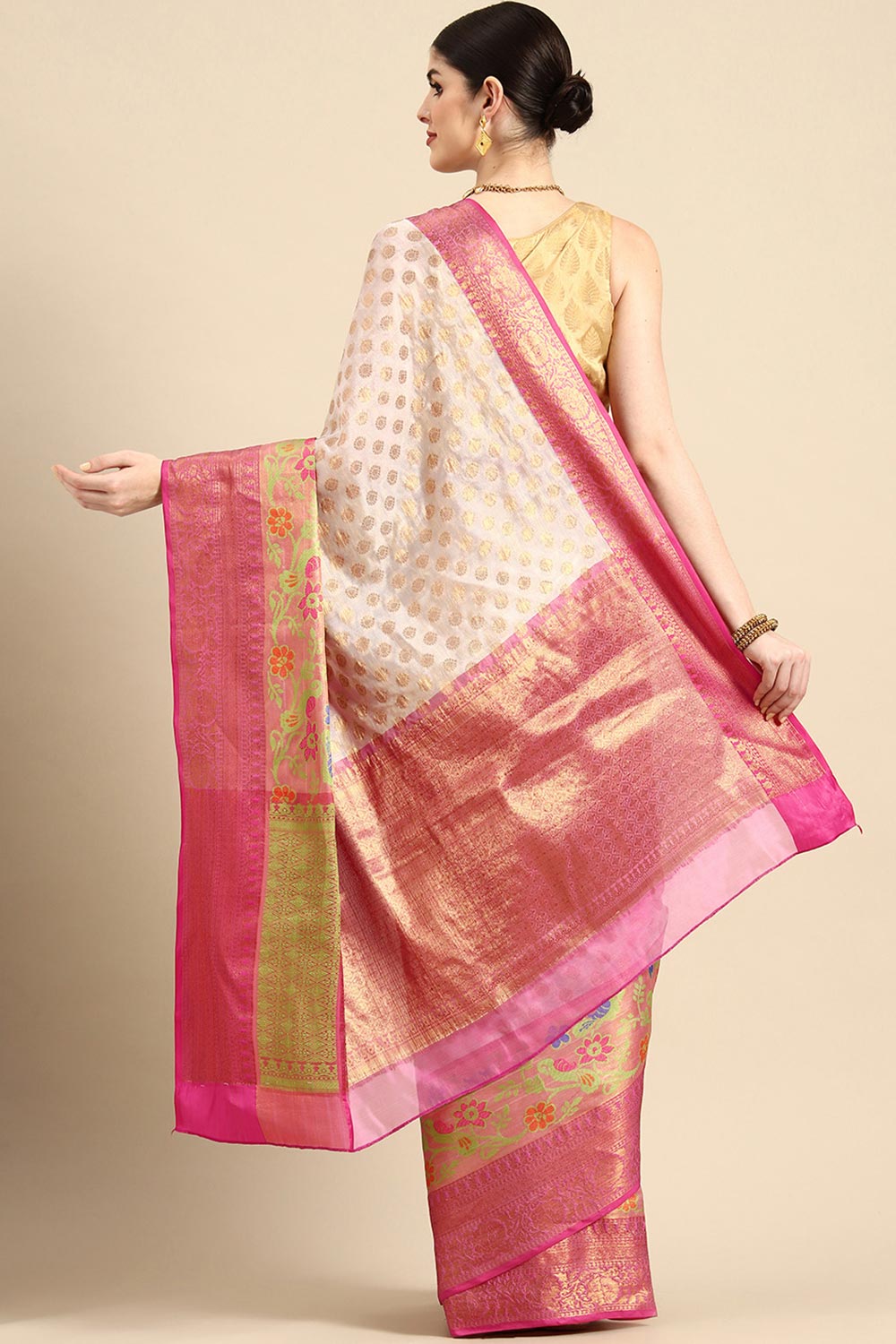 Banarasi Kota Silk Kasavu Saree