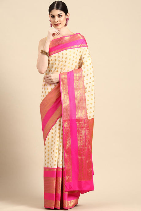 Banarasi Kota Silk Kasavu Saree