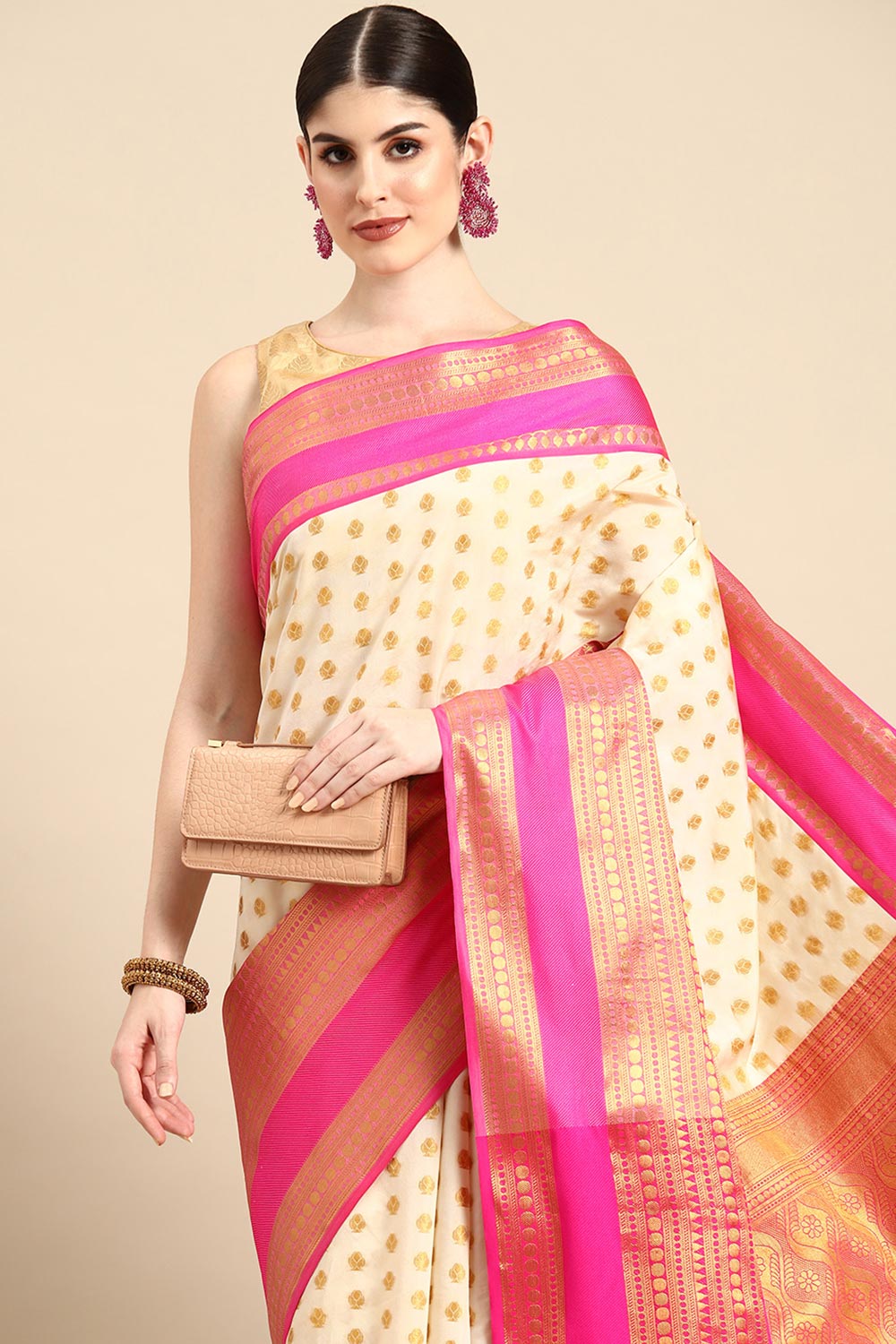 Banarasi Kota Silk Kasavu Saree